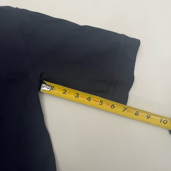 Vineyard Vines size medium Pima cotton navy blue boatneck half sleeve boxy top - Picture 8 of 8